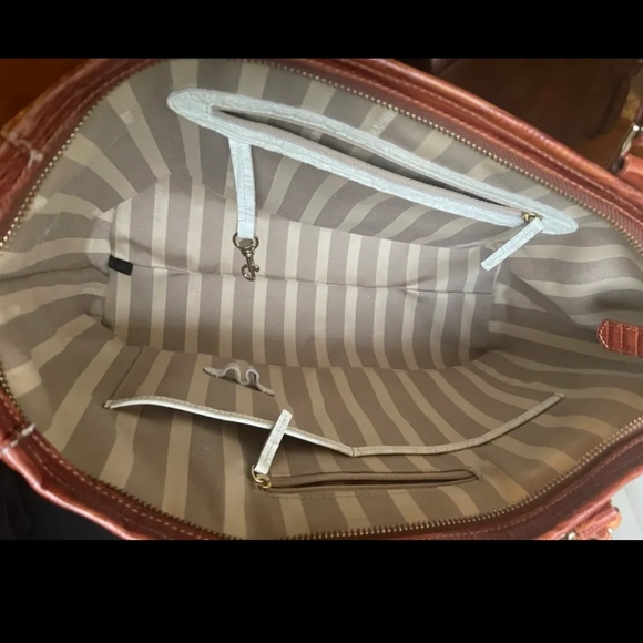 Brahmin Elisa La Scala Macaroon Tri Textured. HTF 3 piece set - Picture 15 of 16